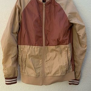 brown nike windbreaker jacket